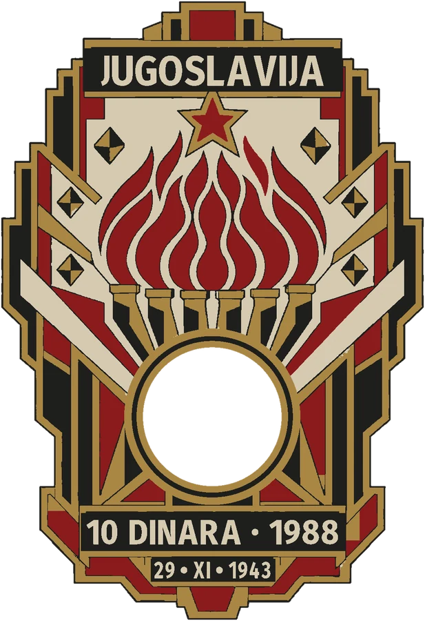 Six Torches · 10 Dinara plaque